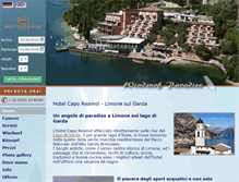 Tablet Screenshot of hotelcaporeamol.it